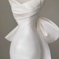 Beauty Wedding Dress Strapless Bowknot Pleated Mermaid Wedding Dress  D3259