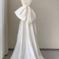 Beauty Wedding Dress Strapless Bowknot Pleated Mermaid Wedding Dress  D3259