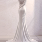 Minimalist Wedding Dress Pleated Backless Wedding Dress  D3263