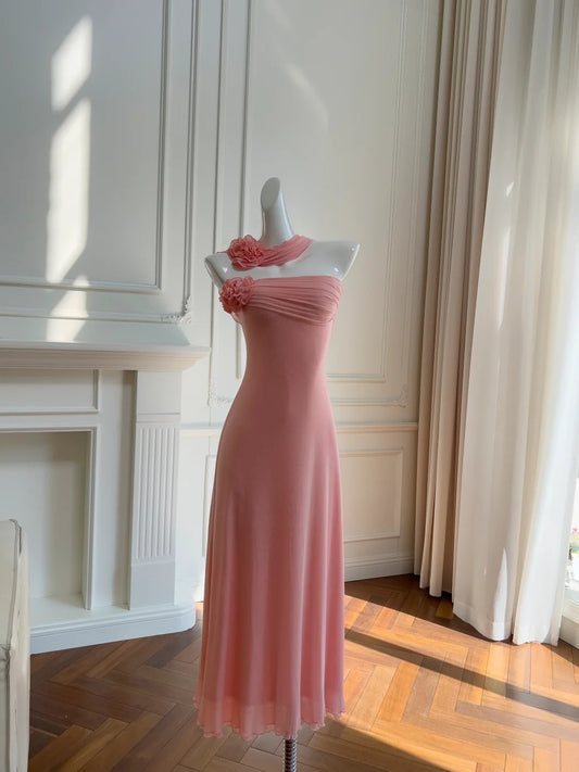 Popular Prom Dress A Line Strapless Pleated Birthday Party Outfits     D3267