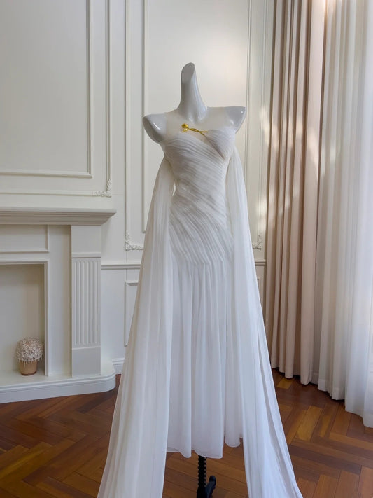 Charming Prom Dress Crew Neck Pleated Birthday Dresses Party Outfits    D3269
