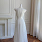 Elegant Prom Dress White High Collar Pleated Long Birthday Party Outfits Cocktail Dress  D3275