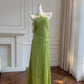 Stunning Prom Dress Halter Tassel Birthday Party Outfits Long Evening Gown  D3279