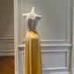 Popular Prom Dress Halter Pleated Asymmetrical Hem Birthday Party Outfits Cocktail Dress  D3280