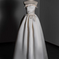 Newest Wedding Dress A Line Strapless Pleated Wedding Dress D3285