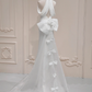Elegant Wedding Dress Halter Bowknot Mermaid Wedding Dress D3287