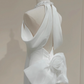 Elegant Wedding Dress Halter Bowknot Mermaid Wedding Dress D3287