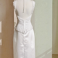 Elegant Wedding Dress Crew Neck Backless Beading Wedding Dress D3288