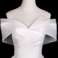 Elegant Wedding Dress A Line Off Shoulder Pleated Wedding Dress D3289