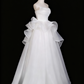 Beauty Wedding Dress Strapless Pleated Ruffle Wedding Dress D3290