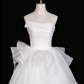 Beauty Wedding Dress Strapless Pleated Ruffle Wedding Dress D3290