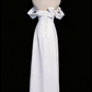 Newest Wedding Dress A Line Off Shoulder Pleated Slit Wedding Dress D3295