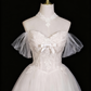 Robe de mariée élégante en tulle plissé et décolleté en cœur D3301