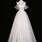Robe de mariée élégante en tulle plissé et décolleté en cœur D3301