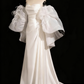 Robe de mariée beauté A-Line, décolleté en cœur, plissée, D3302