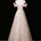 Stunning Prom Dress A Line Off Shoulder Floral Prom Dress Evening Gown Birthday Party Dress   D3306