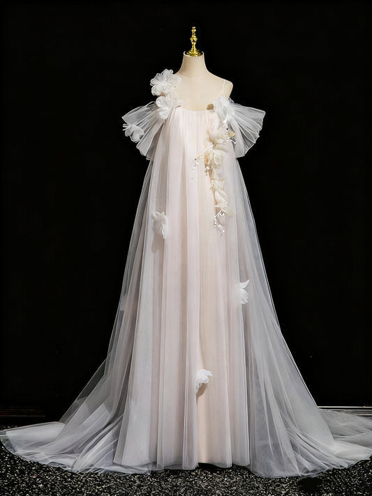 Robe de bal de beauté trapèze à épaules dénudées en tulle, robe de soirée, robe de fête d'anniversaire, D3307