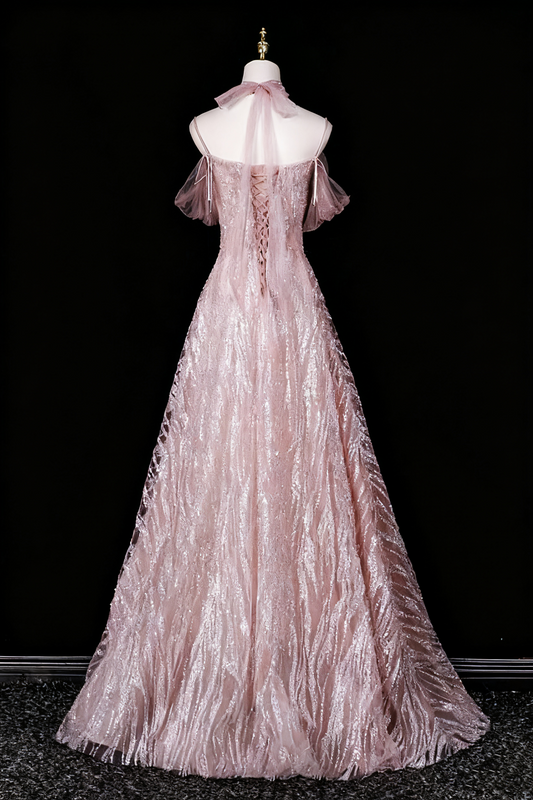 Robe de bal trapèze plissée à bretelles spaghetti, robe de soirée, robe de fête d'anniversaire, D3309