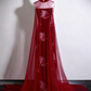 Charming Prom Dress A Line Wine Red Strapless Birthday Party Outfits Evening Gown   D3320