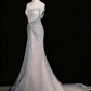 Gorgeous Prom Dress Strapless Pleated Mermaid Birthday Party Outfits Evening Gown   D3322