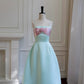 Robe de bal élégante coupe trapèze à bretelles spaghetti, robe de Quinceanera, robe de fête d'anniversaire D3341