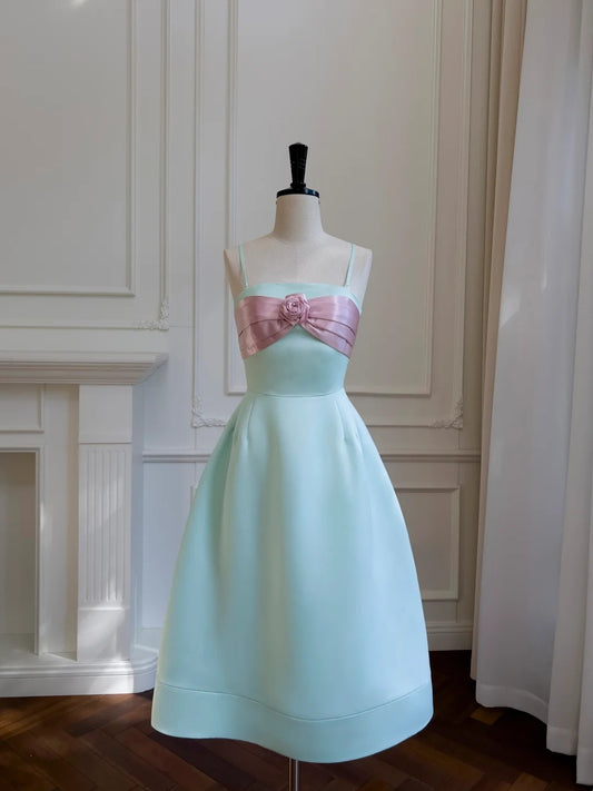 Robe de bal élégante coupe trapèze à bretelles spaghetti, robe de Quinceanera, robe de fête d'anniversaire D3341