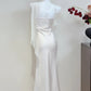 Robe de bal minimaliste à col asymétrique et plissée style sirène, tenue de cocktail pour fête d'anniversaire, D3347