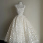 Stunning Prom Dress Square Neck Floral Evening Dress Sweet 16 Dress  D3351