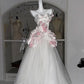 Beauty Prom Dress Asymmetrical Neck Tulle Pleated Evening Dress Quinceanera Dress  D3356
