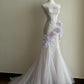 Robe de bal élégante en tulle plissé, style sirène, décolleté en cœur, robe de cocktail D3357