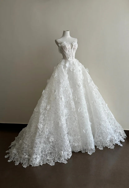 Beauty Prom Dress Sweetheart Flower Evening Dress Gala Dress D3358