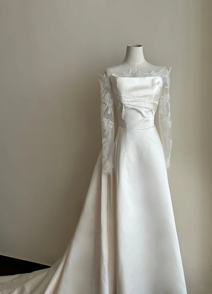 Elegant Prom Dress A Line Strapless Pleated Evening Dress Gala Dress D3360
