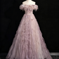 Robe de bal de beauté à épaules dénudées en tulle, robe de soirée, robe de fête d'anniversaire, D3367