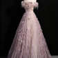 Robe de bal de beauté à épaules dénudées en tulle, robe de soirée, robe de fête d'anniversaire, D3367