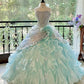 Superbe robe de bal bustier plissée à volants, robe de bal pour 16 ans, robe de fête d'anniversaire D3374