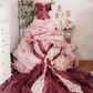 Robe de bal élégante, bustier, plissée, à volants, robe de bal, robe de Quinceanera, robe de fête d'anniversaire, D3375