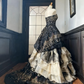 Superbe robe de bal bustier plissée, robe de soirée, robe de bal D3382