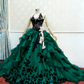 Superbe robe de bal dos nu à volants, robe de Quinceanera, robe de soirée, robe de bal D3385