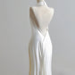 Robe de mariée minimaliste, coupe A, dos nu, D3386