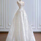 Robe de mariée brillante sans bretelles en cristal D3391