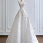 Robe de mariée brillante sans bretelles en cristal D3391