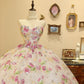 Charmante robe de bal en cœur à fleurs, robe de soirée, robe de Quinceanera D3395