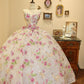 Charmante robe de bal en cœur à fleurs, robe de soirée, robe de Quinceanera D3395