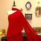 Jolie robe de bal trapèze asymétrique plissée, robe de soirée, robe de gala D3396