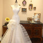 Superbe robe de mariée sirène plissée sans bretelles D3405