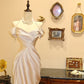 Robe de bal élégante, épaules dénudées, plissée, style sirène, robe de soirée, robe de fête d'anniversaire, D3407