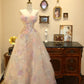 Charmante robe de bal bustier en tulle fleuri, robe de soirée, robe de fête d'anniversaire D3408