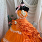 Charming Prom Dress Strapsless Pleated Tulle Ball Gown Evening Dress Quinceanera Dress     D3420