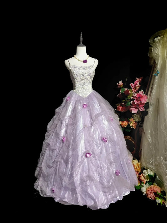 Robe de bal trapèze plissée en forme de cœur, tenue de soirée, de gala, d'anniversaire, D3416