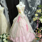 Neuestes Ballkleid A-Linie Schatz Plissee Abendkleid Galakleid Geburtstagspartykleid D3416